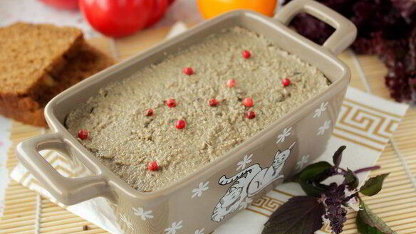 ШАГ 6. паштет печеночный с баклажаном