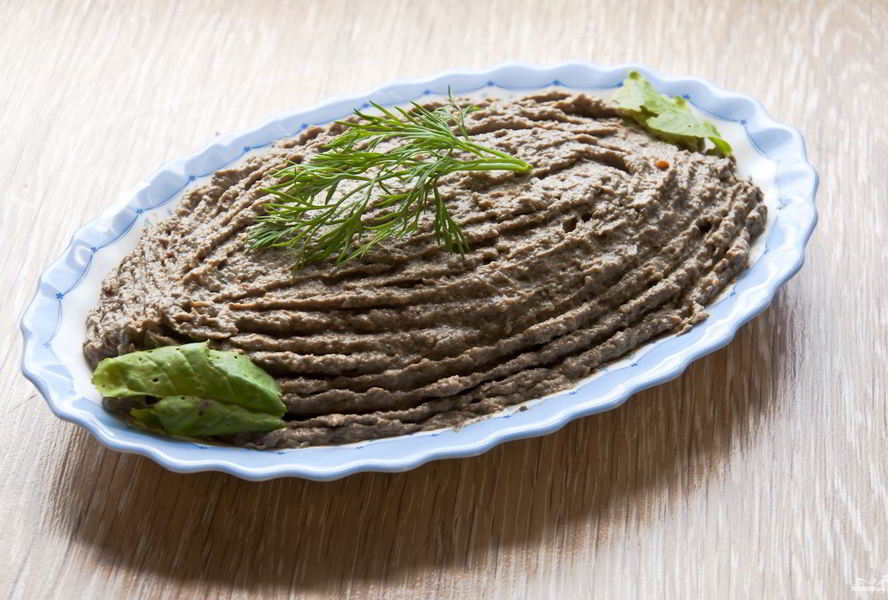 Печеночный паштет с грибами