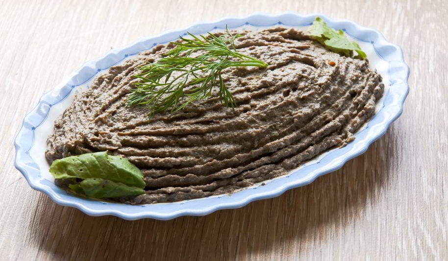 Рецепт печеночный паштет с грибами