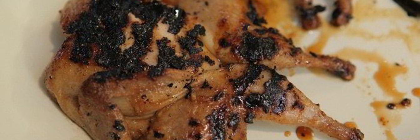 Перепелки, маринованные в мисо-соусе