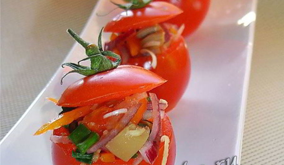 Рецепт помидоры, фаршированные овощами