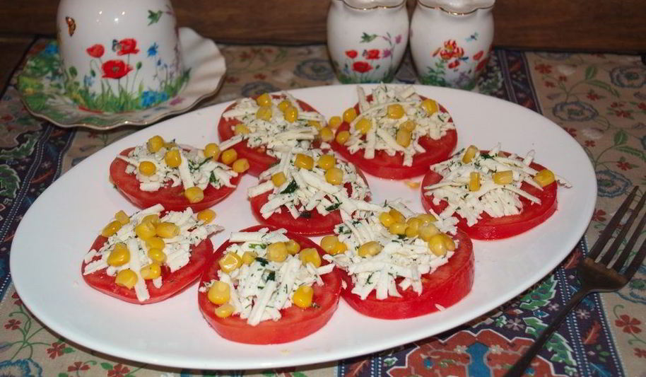 Рецепт помидоры с брынзой