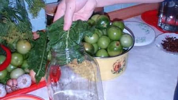 ШАГ 9. помидоры, зеленые фаршированные