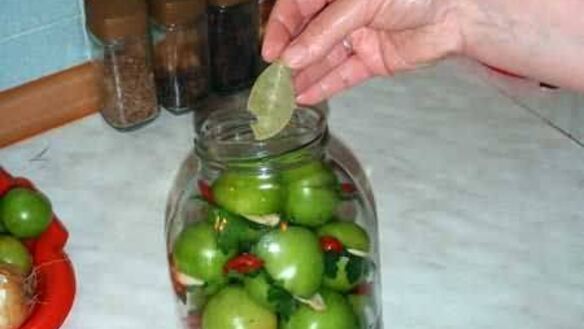 ШАГ 35. помидоры, зеленые фаршированные