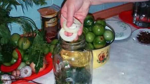 ШАГ 17. помидоры, зеленые фаршированные