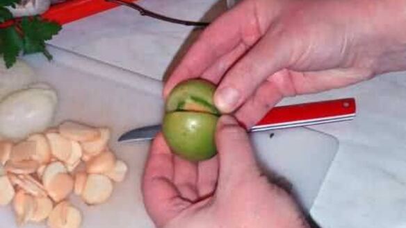 ШАГ 21. помидоры, зеленые фаршированные