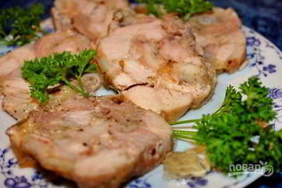 Куриный рулет в пакете из-под молока