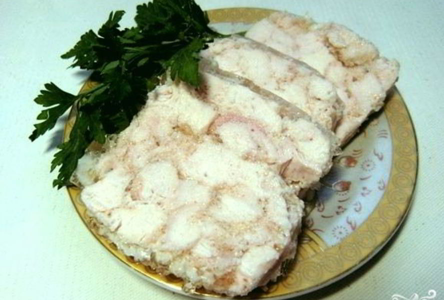 Куриный рулет в пакете