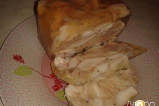 Куриный рулет в желе