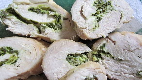 ШАГ 12. куриные рулетики с брынзой и шпинатом