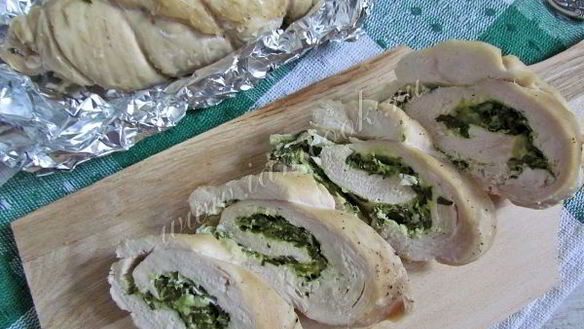 ШАГ 13. куриные рулетики с брынзой и шпинатом