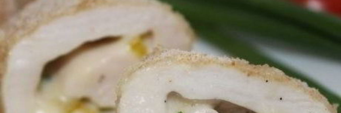 Куриные рулеты с сырной начинкой