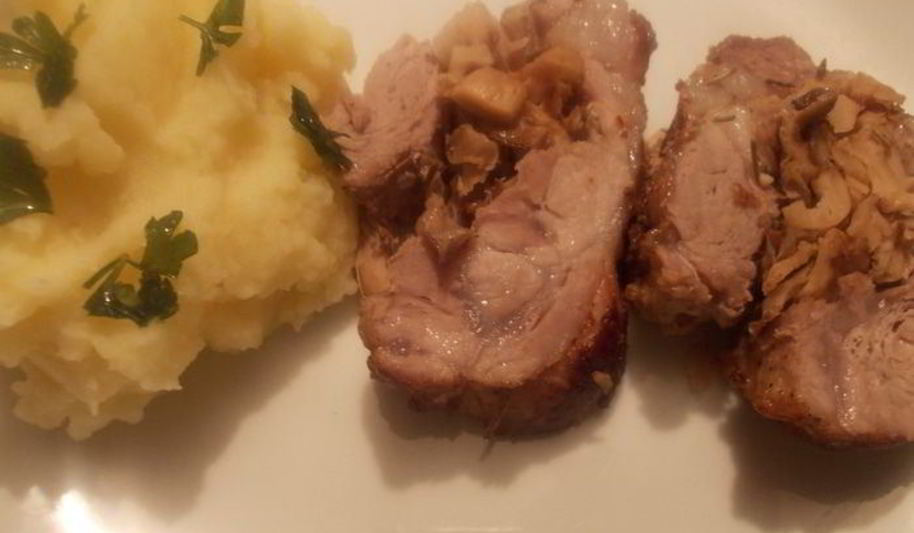 Рецепт мясной рулет с грибной начинкой