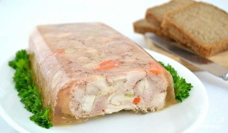 Рецепт рулет из индейки в желе