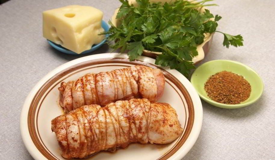 Рецепт рулет из куриных окорочков