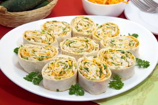 Рулет из лаваша с курицей