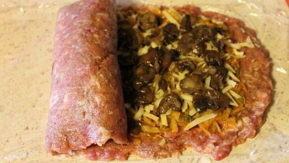 ШАГ 8. рулет из мясного фарша с капустой