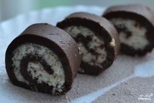 Рулет из печенья без выпечки