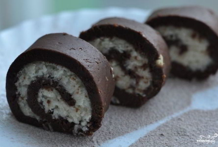 Рулет из печенья без выпечки