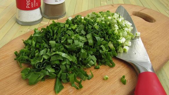 ШАГ 2. рулет из свинины с черемшой и укропом