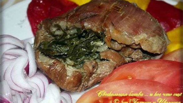 ШАГ 38. рулет из свинного подбрюшья