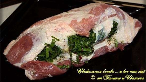 ШАГ 21. рулет из свинного подбрюшья