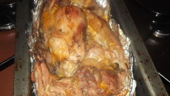 ШАГ 9. рулет из свиной рульки с грибами