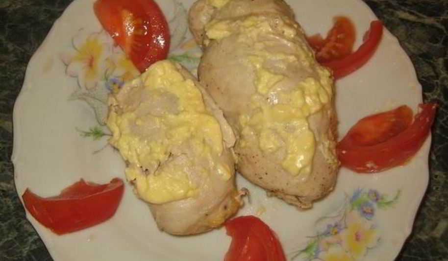 Рецепт рулет куриный с грибами и сыром