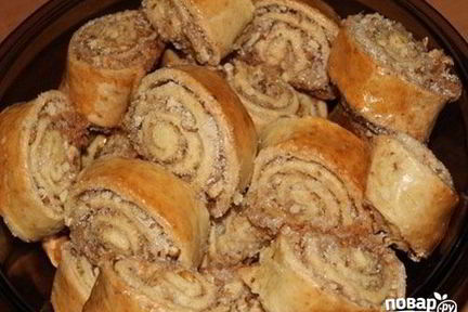 Рулет с грецкими орехами