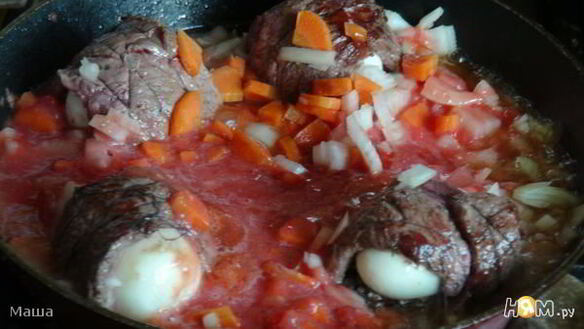 ШАГ 8. рулет с яйцом и зеленью