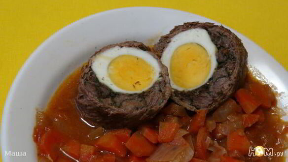 ШАГ 10. рулет с яйцом и зеленью