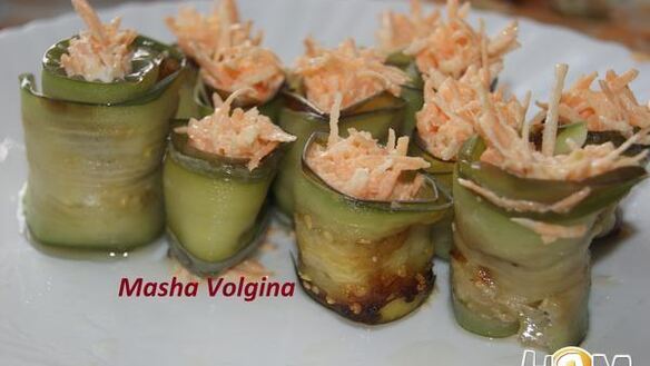 ШАГ 5. рулетики из баклажан и моркови