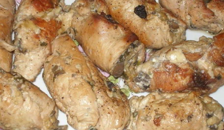 Рецепт рулетики из индейки с начинкой