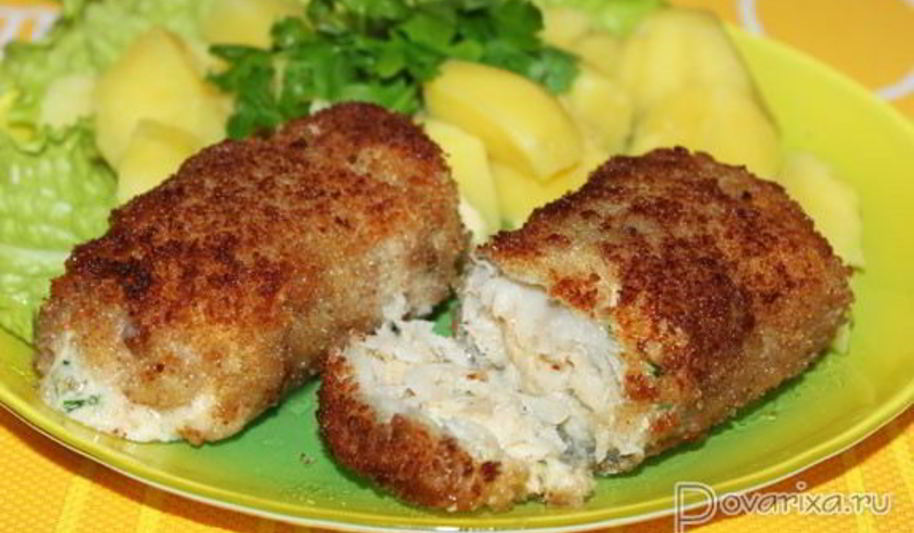 Рецепт рулетики из минтая с сыром