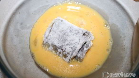 ШАГ 8. рулетики из минтая с сыром