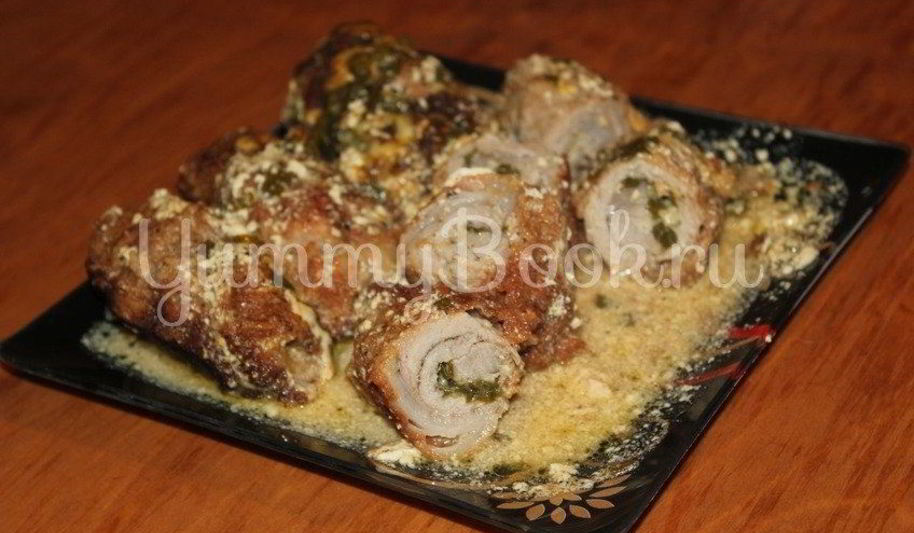 Рецепт рулетики из свинины в мультиварке