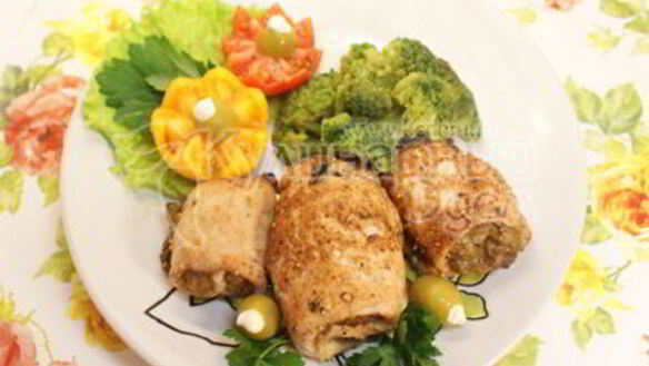 ШАГ 8. рулетики с грибами