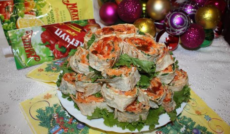 Рецепт рулеты с морковью по-корейски