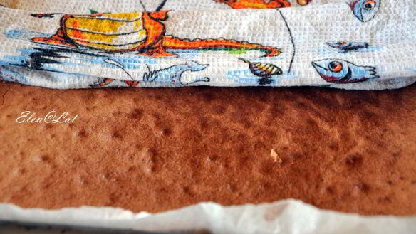 ШАГ 4. шоколадный рулет без муки