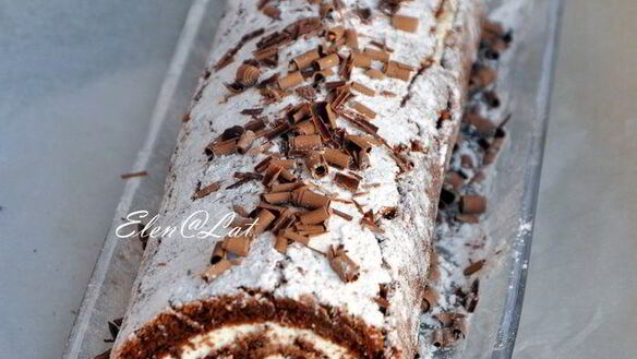 ШАГ 9. шоколадный рулет без муки