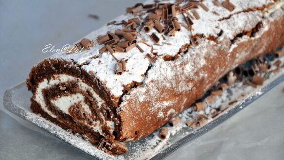 ШАГ 10. шоколадный рулет без муки