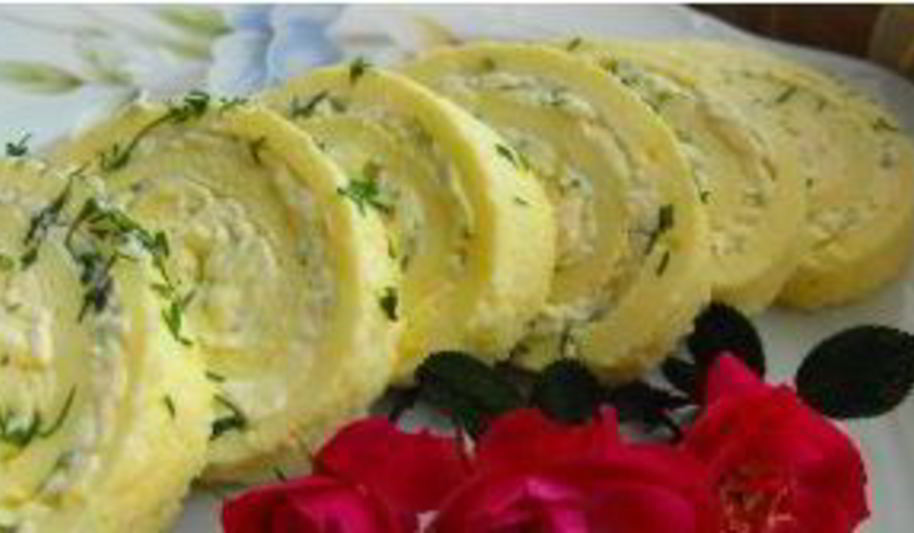 Рецепт сырный рулет с курицей