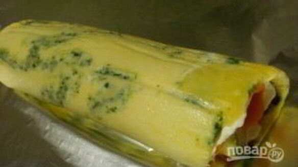 ШАГ 8. сырный рулет с лососем