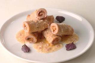 Тушеные мясные рулеты