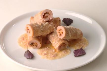 Тушеные мясные рулеты