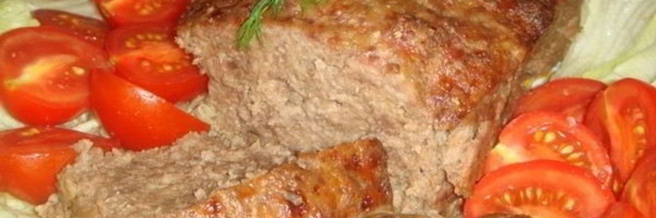 Запеченный мясной рулет из говядины и свинины