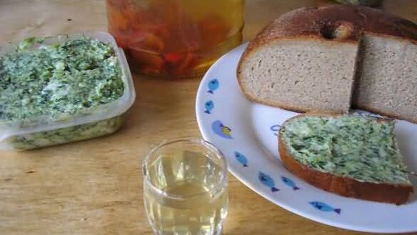 ШАГ 15. сало с зеленью и чесноком