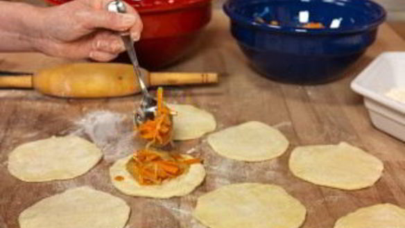 ШАГ 5. самса с тыквой