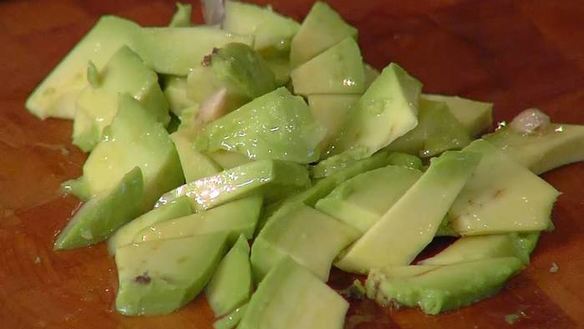 ШАГ 9. севиче с зеленым салатом