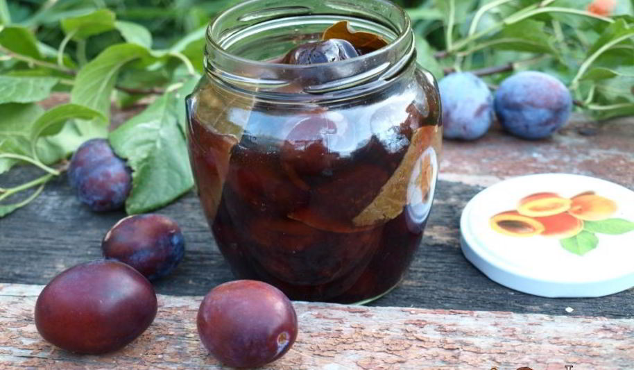 Рецепт сладкие маринованные сливы